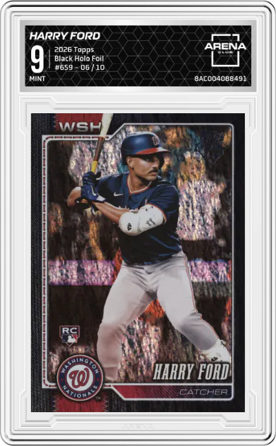 2026 Topps Harry Ford Black Holo Foil #659 ARENA CLUB 9