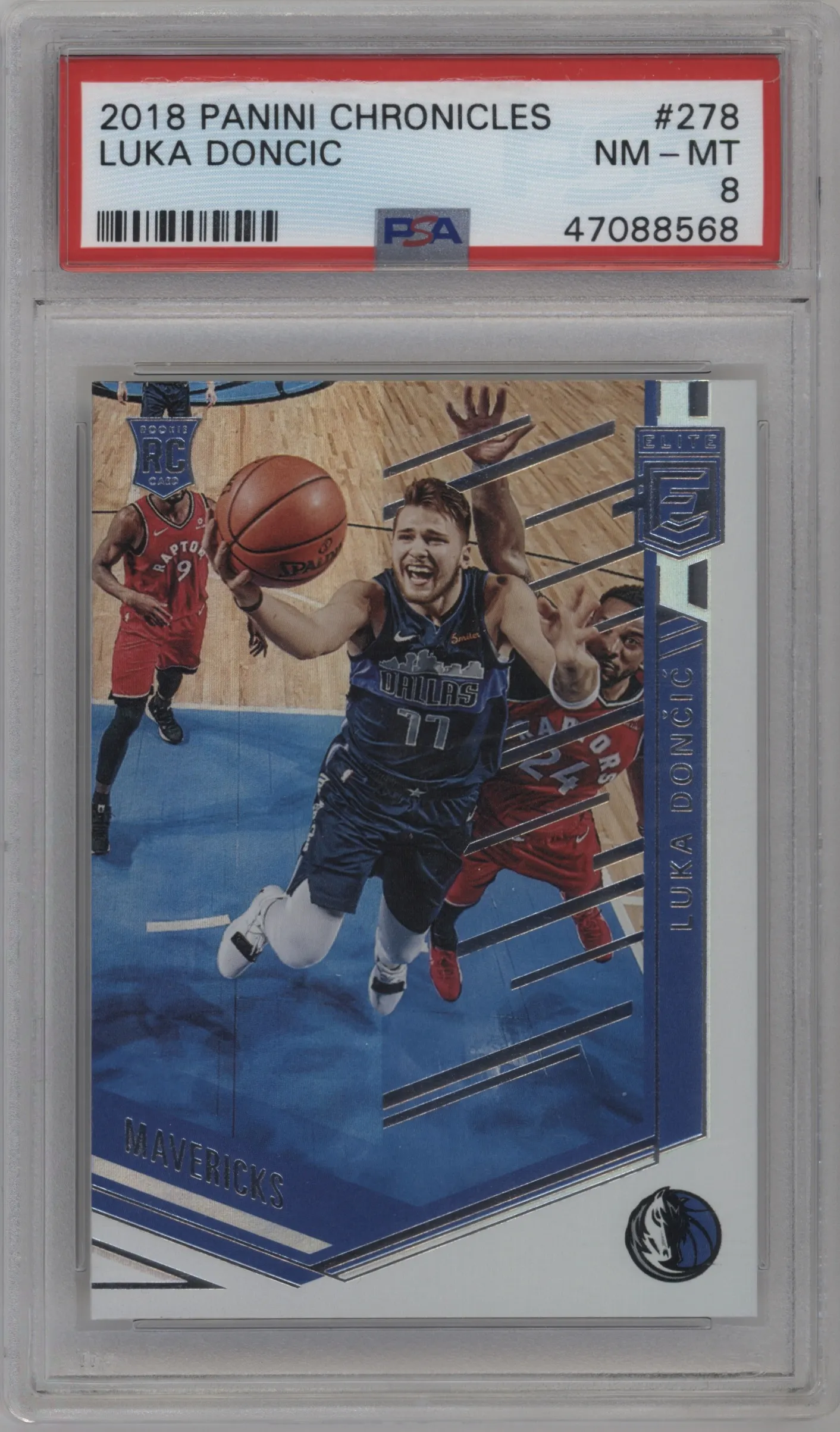 2018 Panini Chronicles Elite Rke. Luka Doncic #278 PSA 8