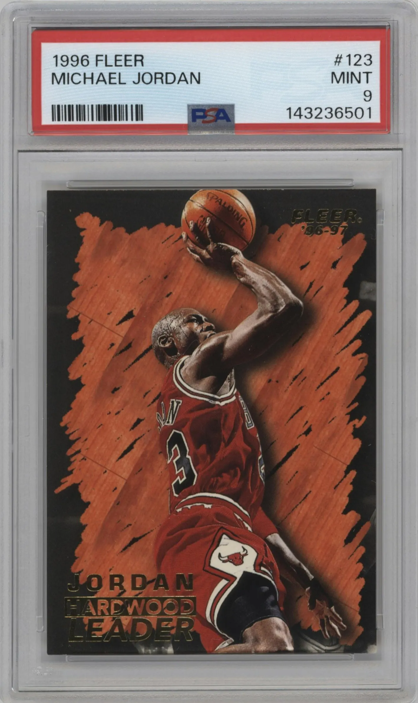 1996 Fleer Michael Jordan #123 PSA 9