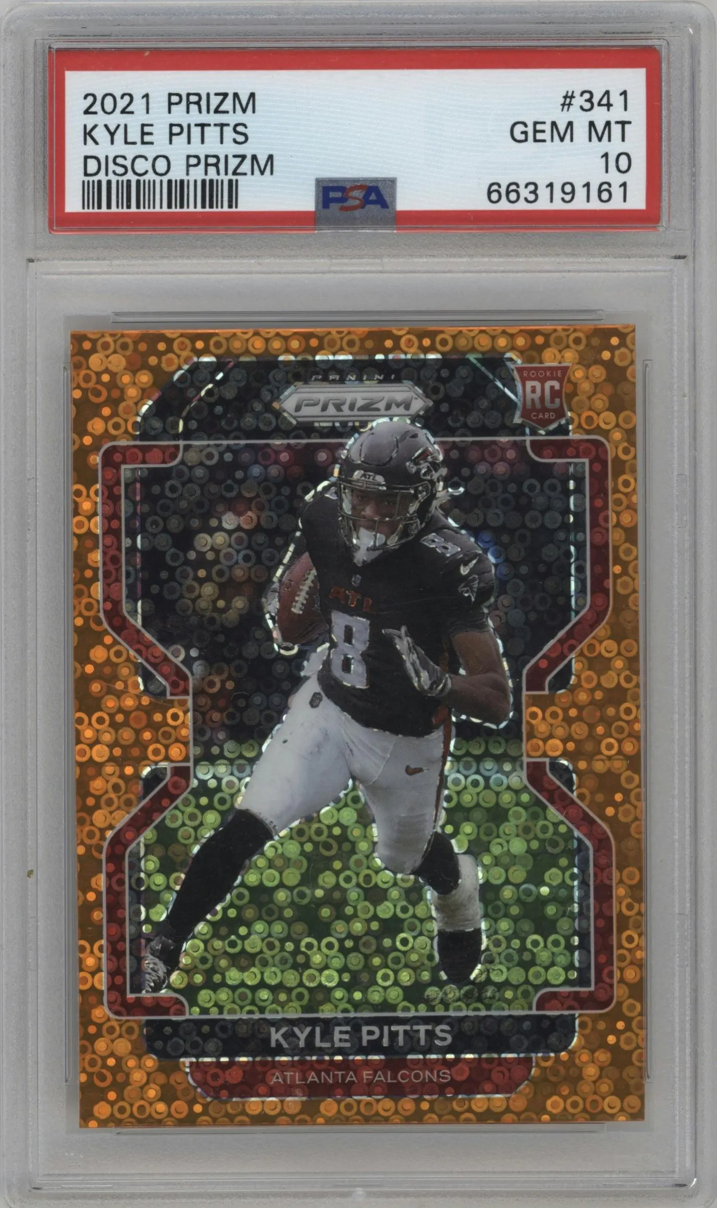 2021 Panini Prizm Kyle Pitts Disco #341 PSA 10