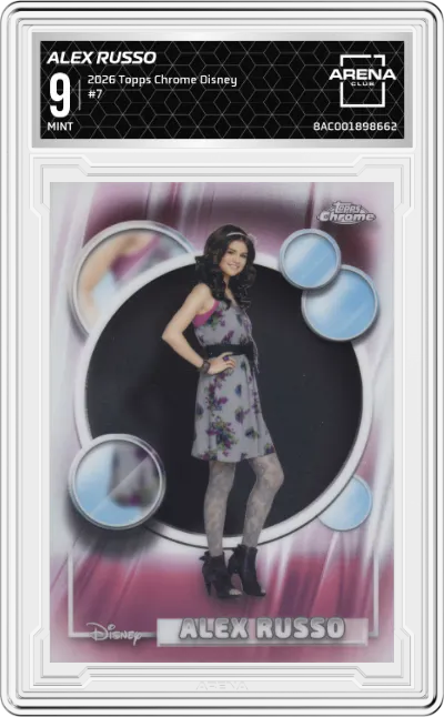 2026 Topps Chrome Disney Alex Russo #7 ARENA CLUB 9