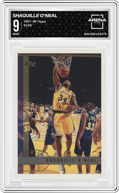 1997 Topps Shaquille O'Neal #109 ARENA CLUB 9
