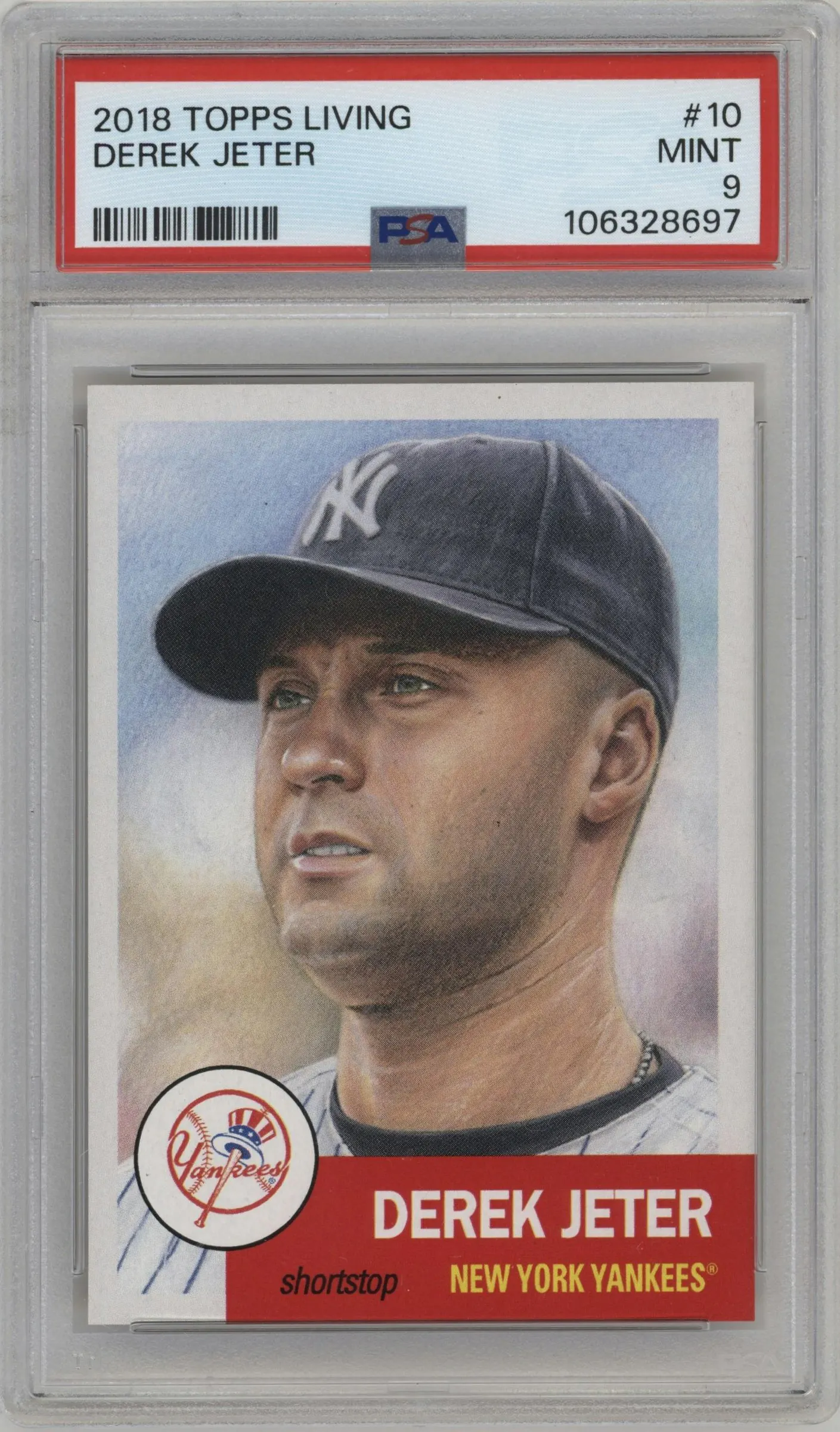 2018 Ultimate Topps Living Set 2018 Derek Jeter #10 PSA 9