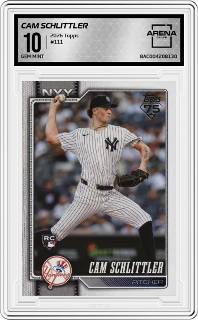 2026 Topps Cam Schlittler #111 ARENA CLUB 10