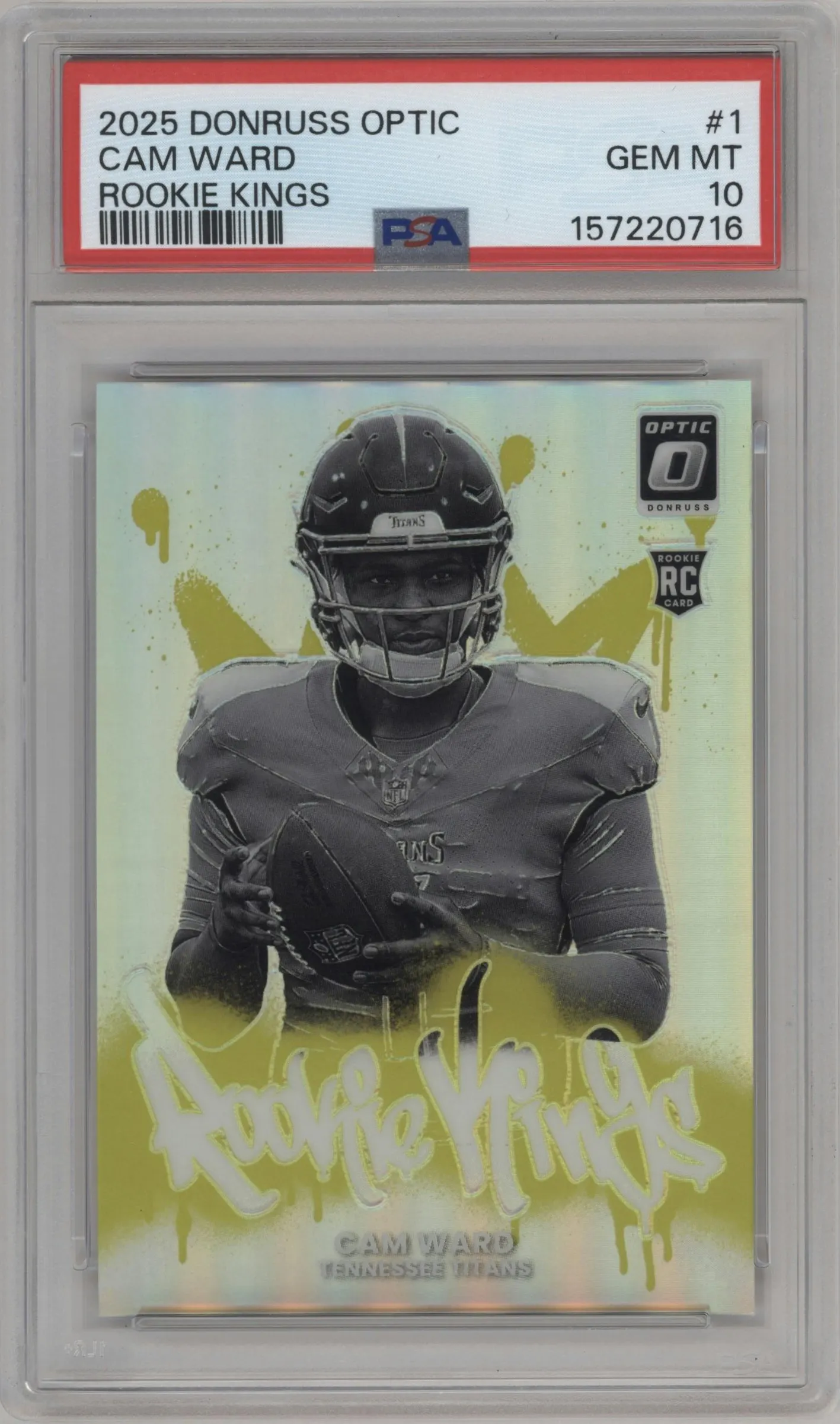 2025 Donruss Optic Rookie Kings Cam Ward #1 PSA 10
