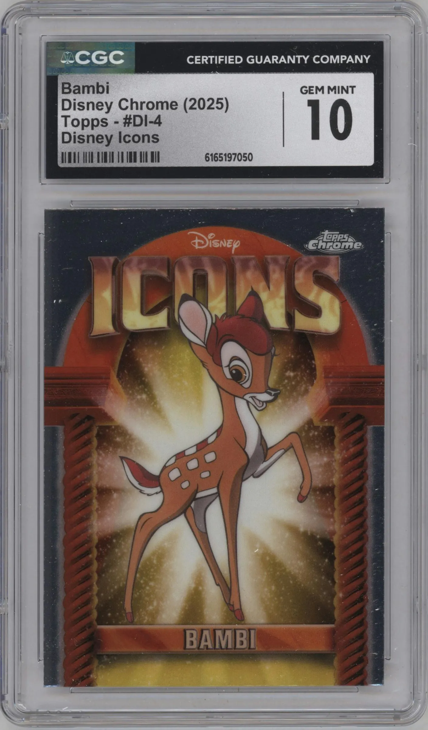 2025 Topps Chrome Disney Disney Icons Bambi #DI-4 CGC 10