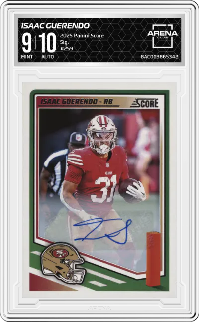 2025 Panini Score Sig. Isaac Guerendo #259 ARENA CLUB 9