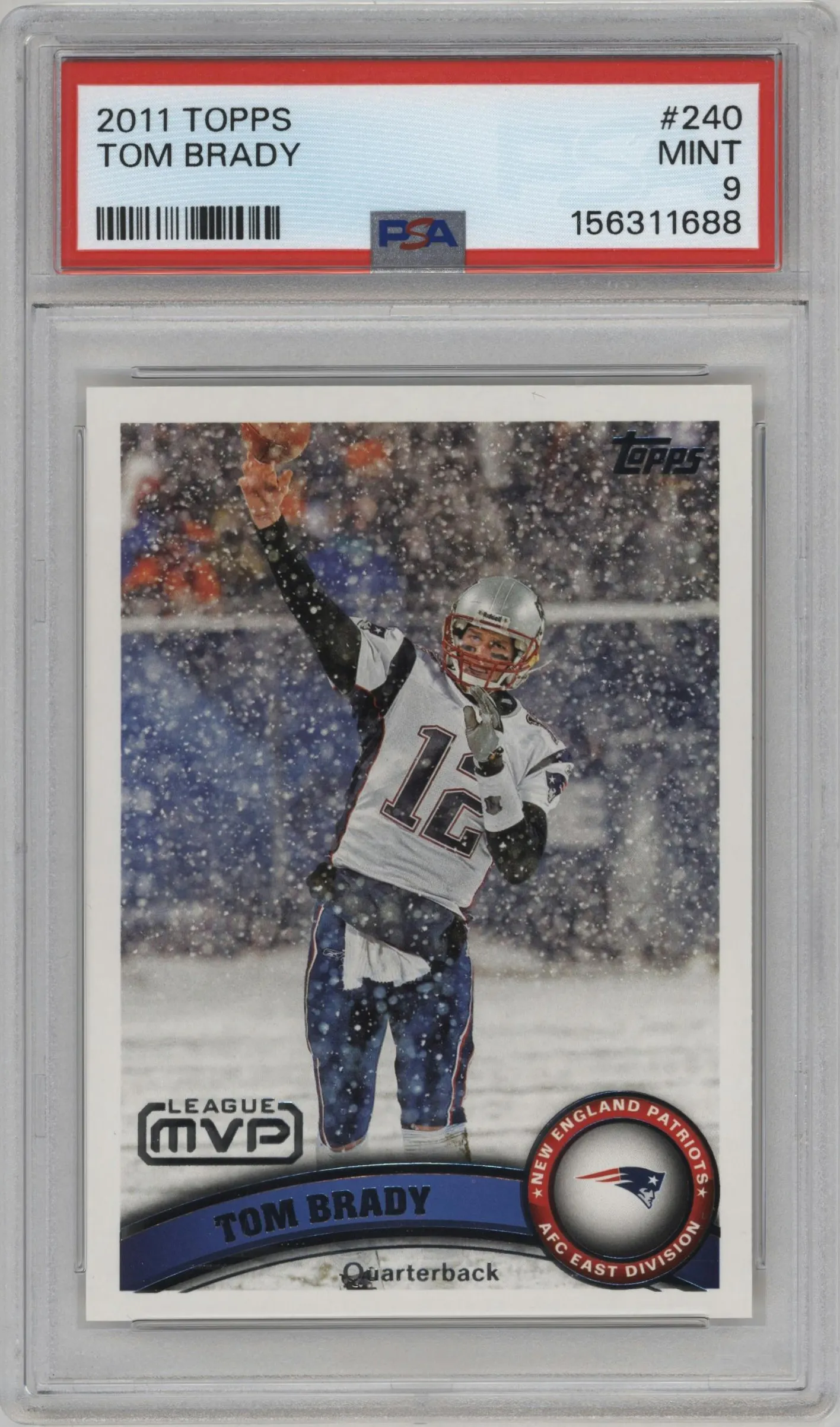 2011 Topps Tom Brady #240 PSA 9