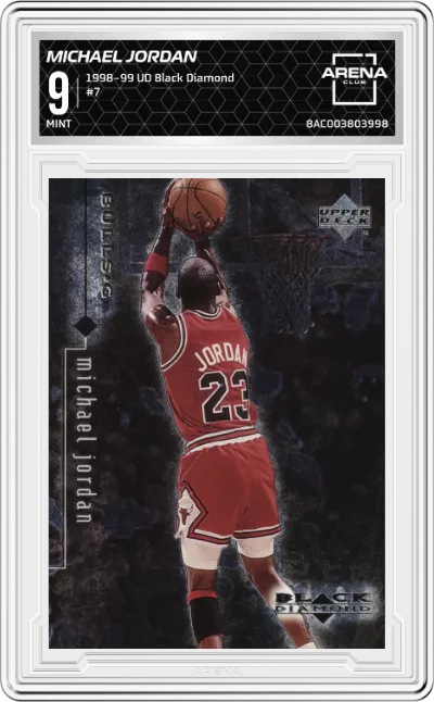 1998 Upper Deck Black Diamond Michael Jordan #7 ARENA CLUB 9