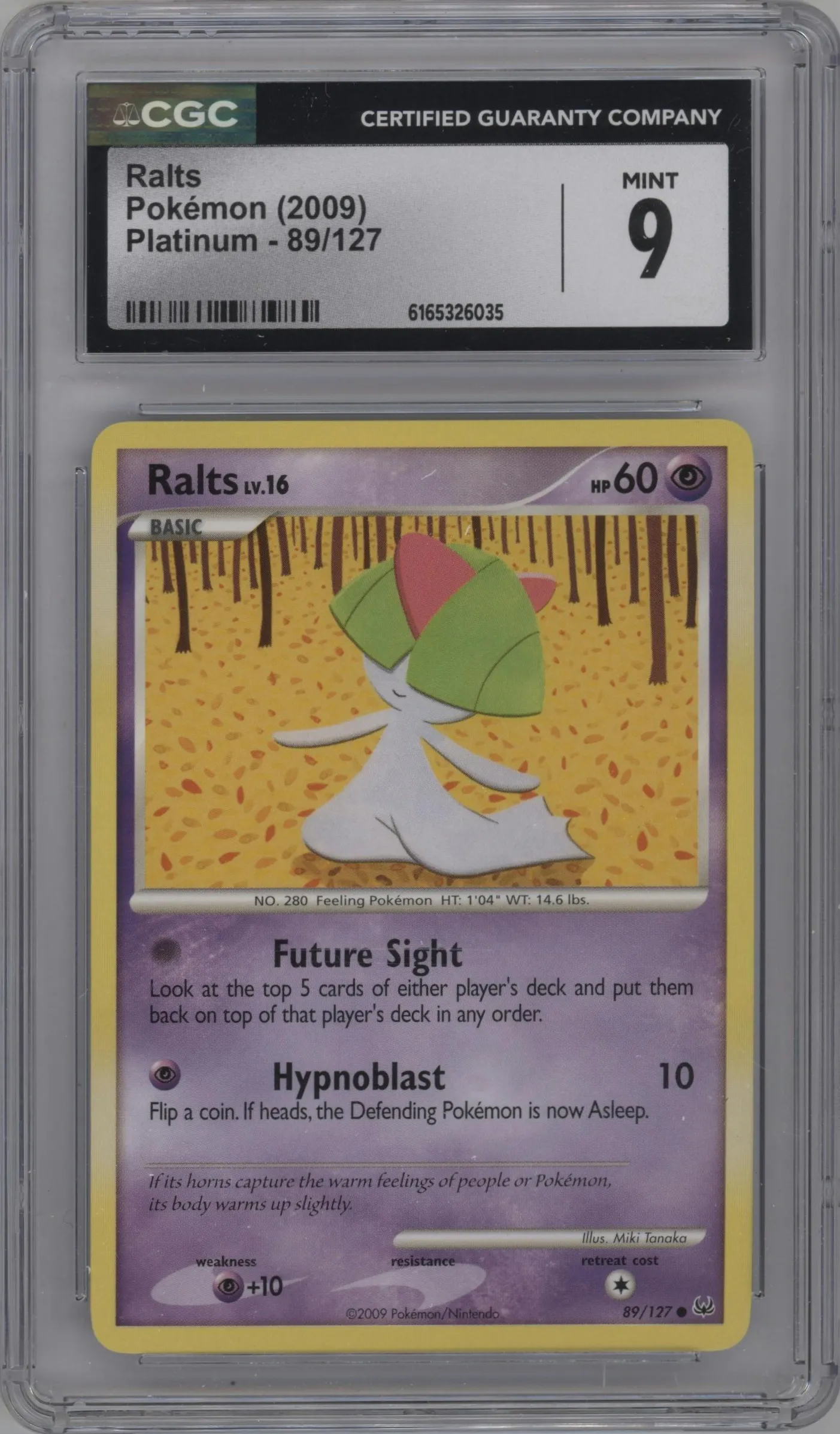 2009 Pokemon Platinum Ralts #89 CGC 9