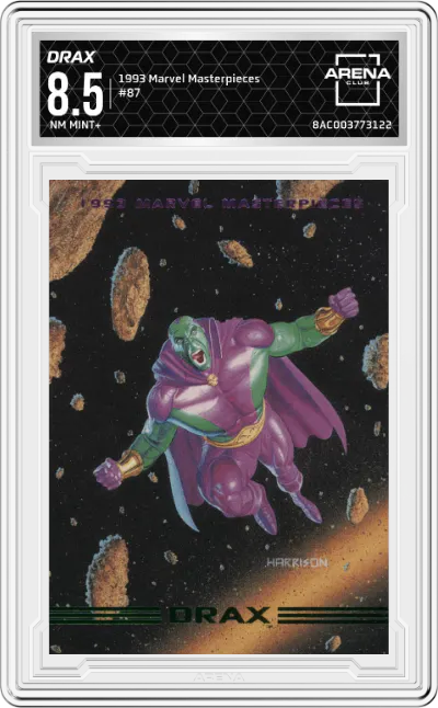 1993 SkyBox Marvel Masterpieces Drax ARENA CLUB 8.5