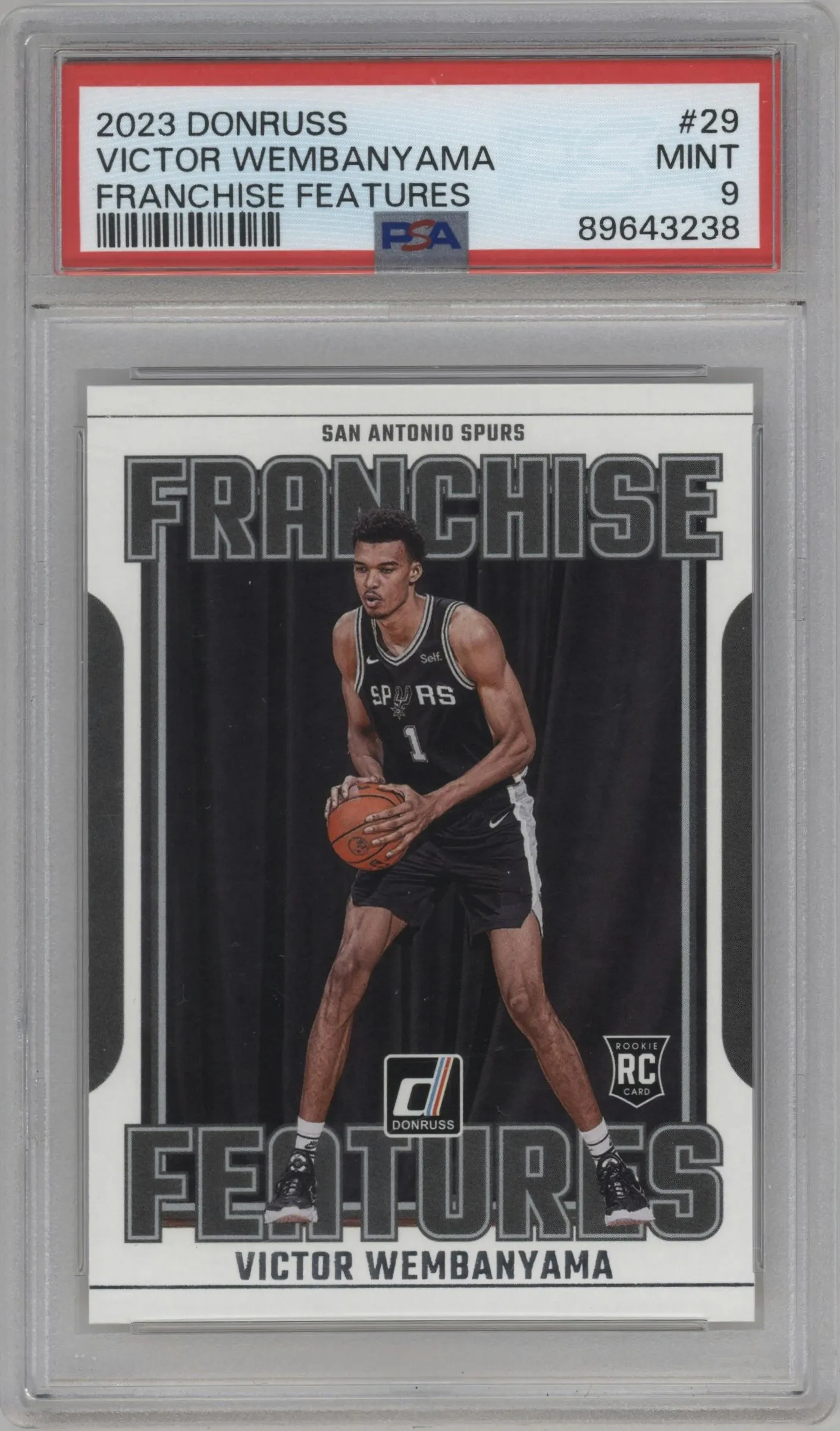 2023 Panini Donruss Frnchse.Feat. Victor Wembanyama PSA 9
