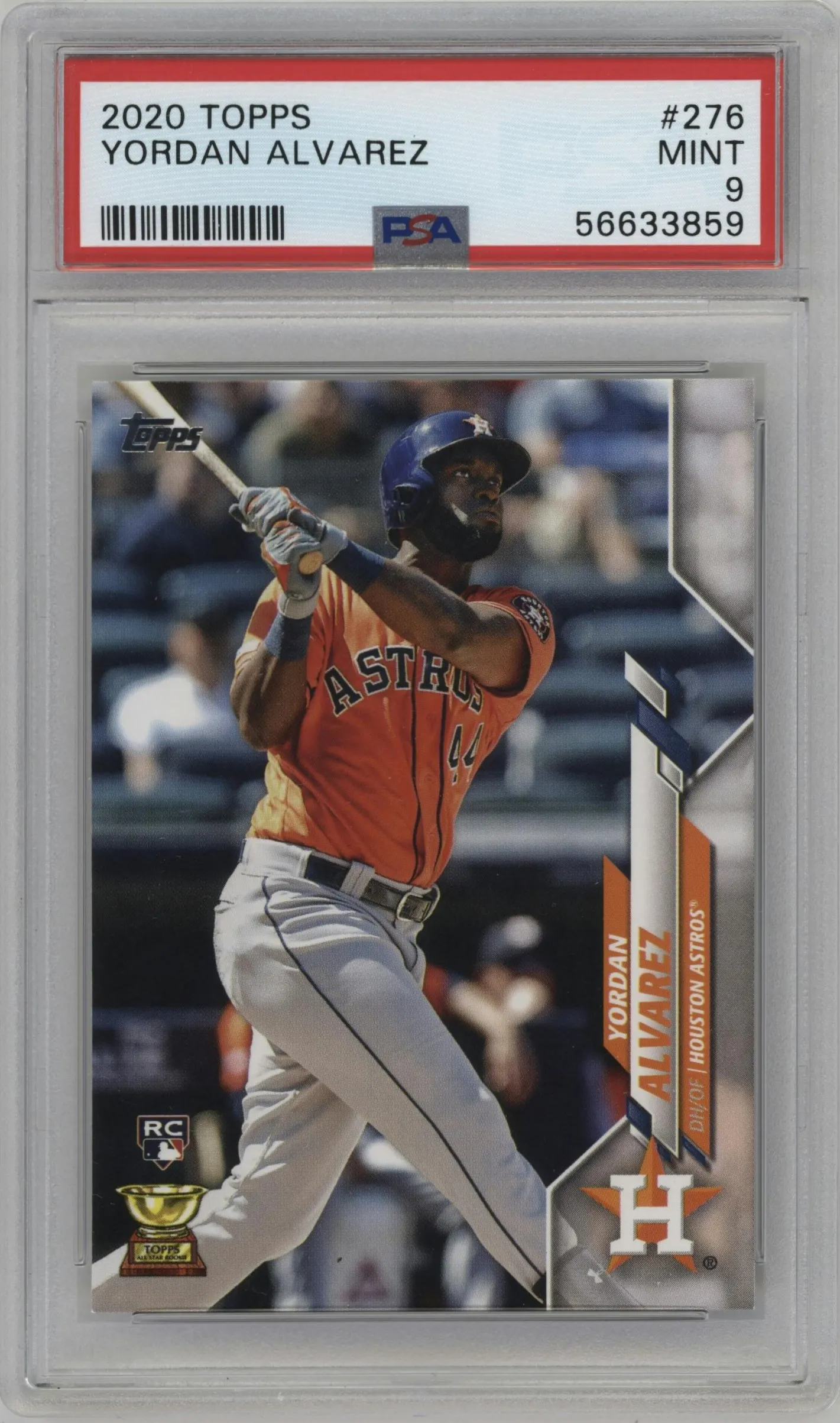 2020 Topps Series 1 Yordan Alvarez #276 PSA 9