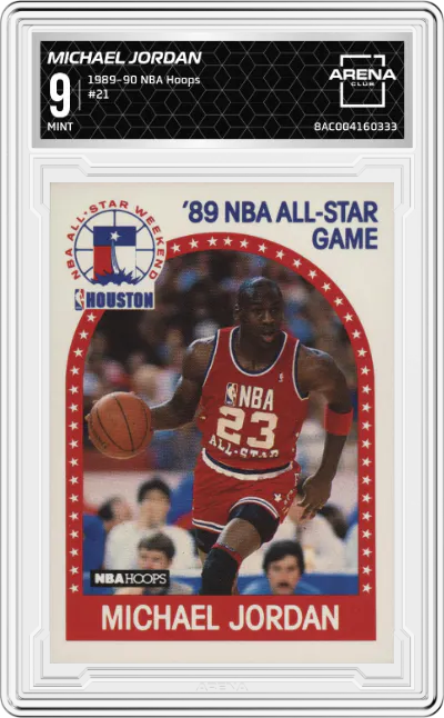 1989 NBA Hoops Michael Jordan #21 ARENA CLUB 9