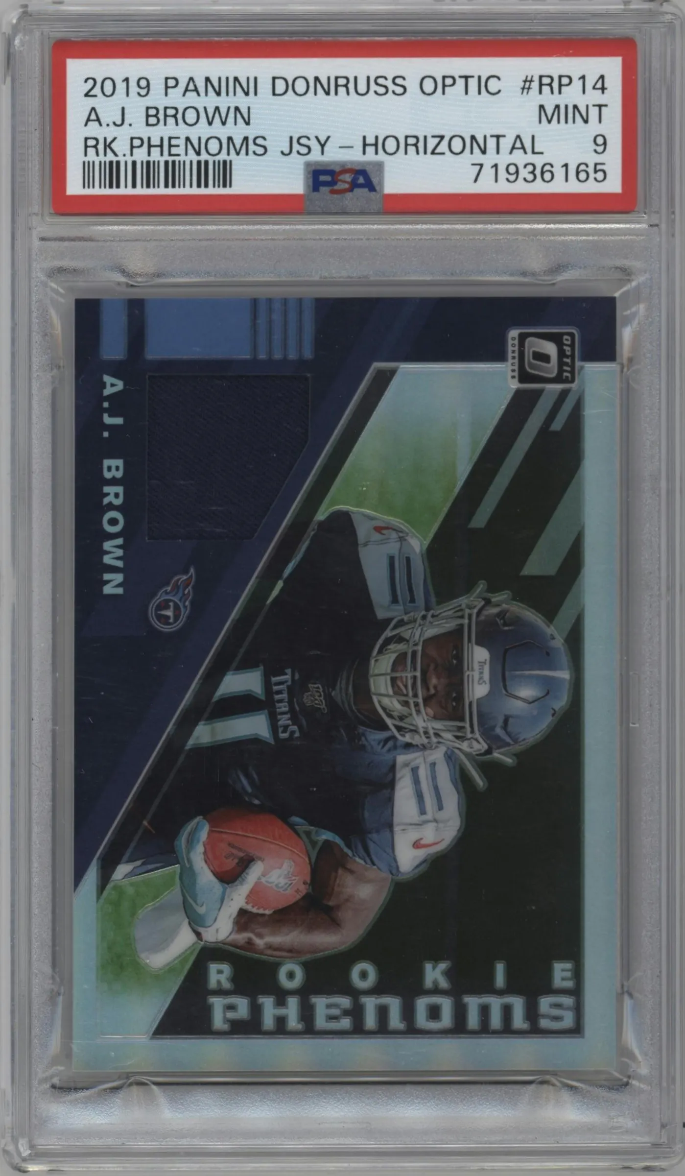 2019 Panini Donruss Optic Rke.Phen.Hor. A.J. Brown #RP14 PSA 9