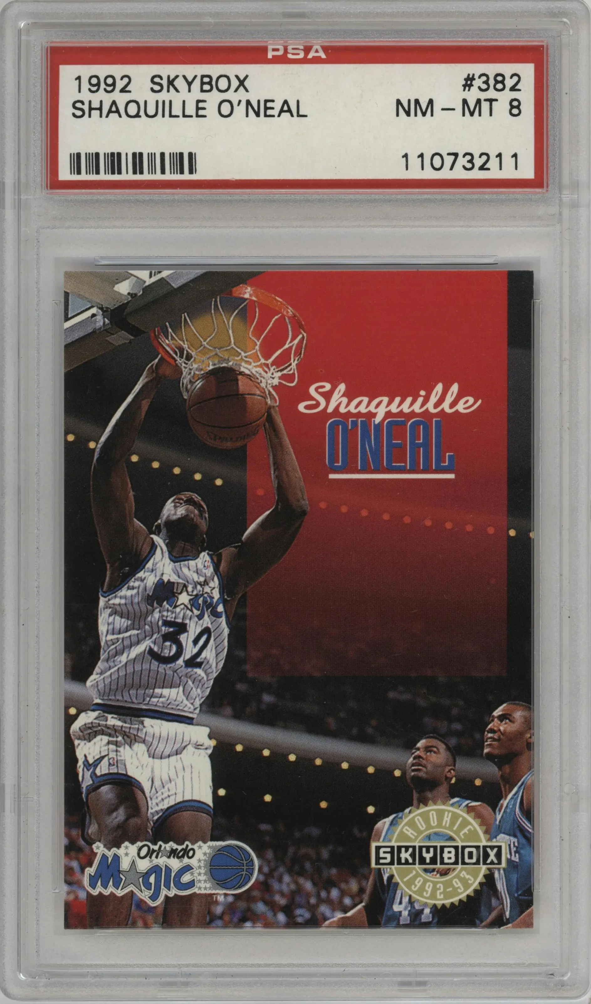 1992 Skybox Shaquille O'Neal #382 PSA 8