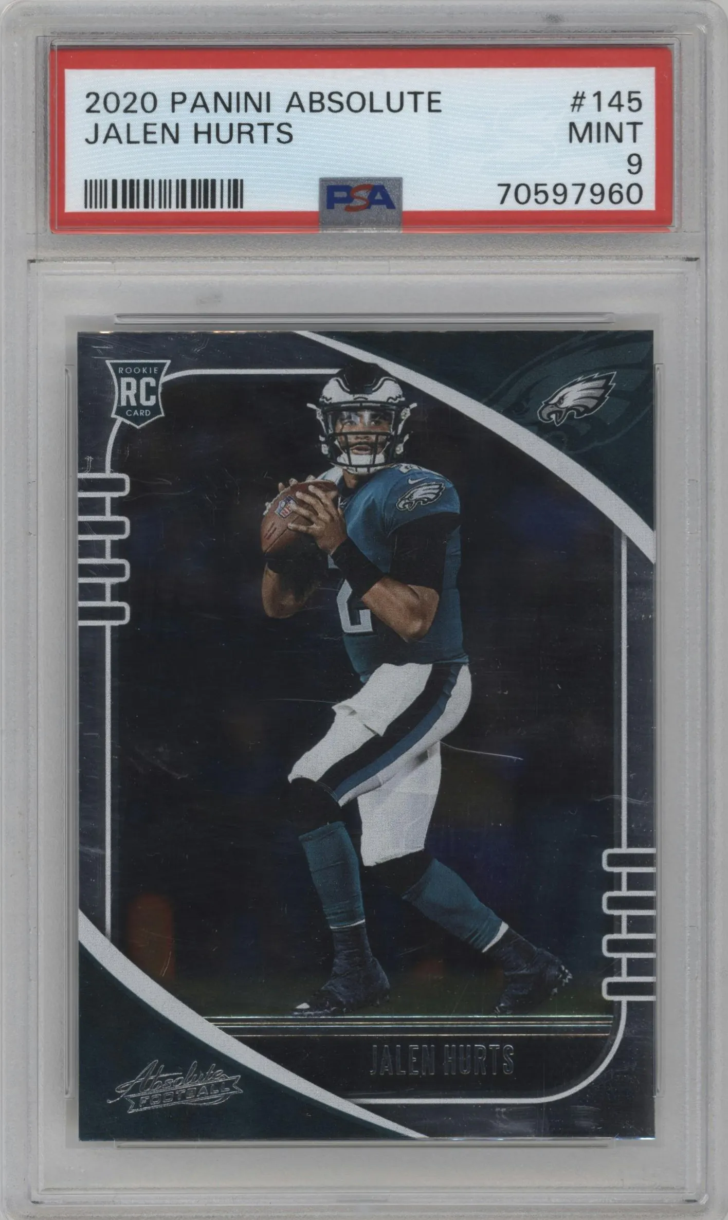 2020 Panini Absolute Jalen Hurts Retail #145 PSA 9