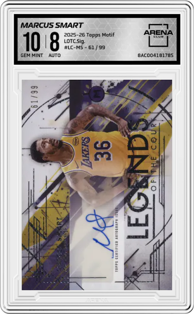2025 Topps Motif LOTC.Sig. Marcus Smart #LC-MS ARENA CLUB 10