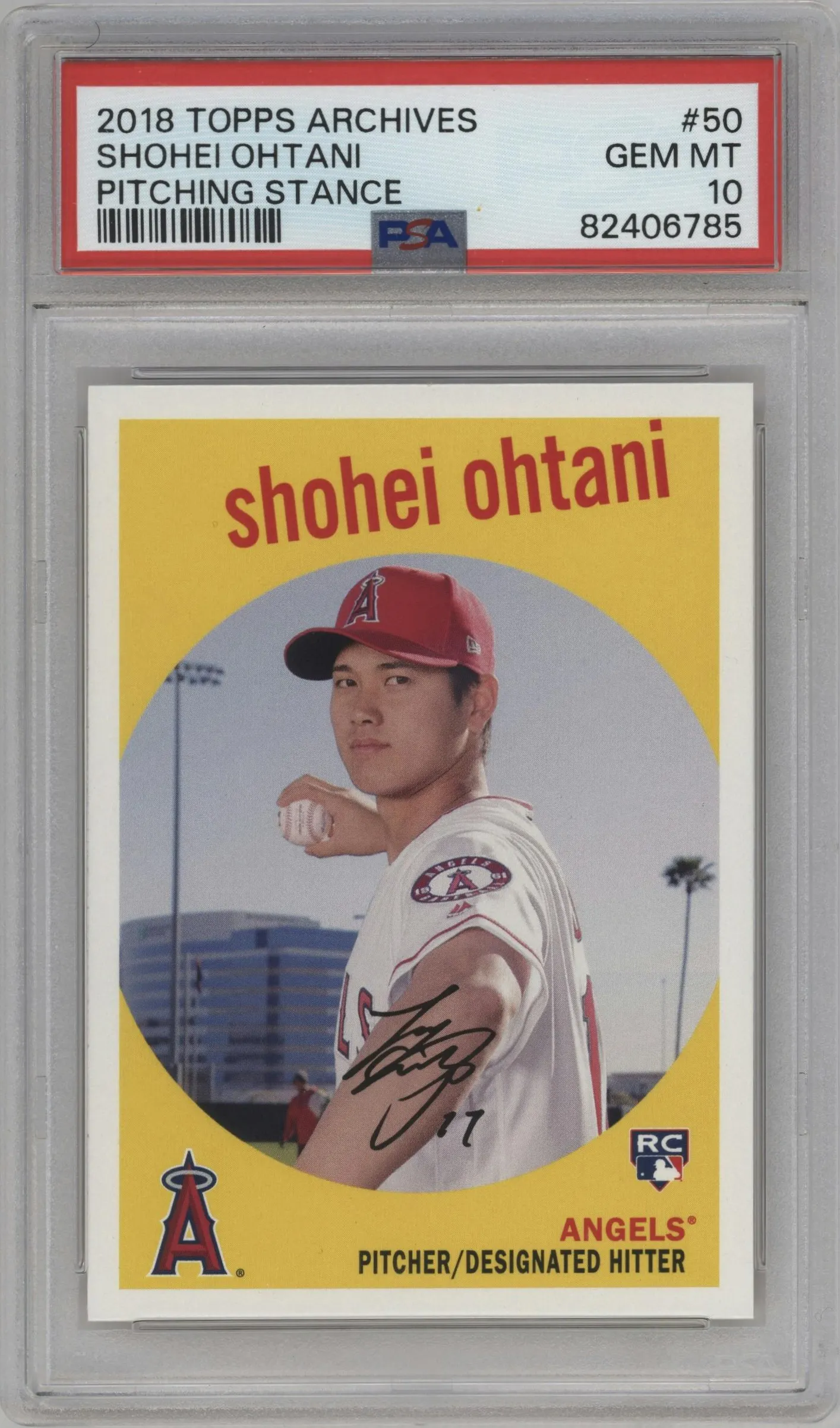 2018 Topps Archives 1959 Topps Shohei Ohtani #50 PSA 10