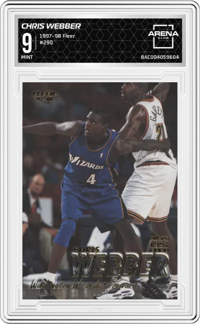 1997 Fleer Chris Webber #290 ARENA CLUB 9
