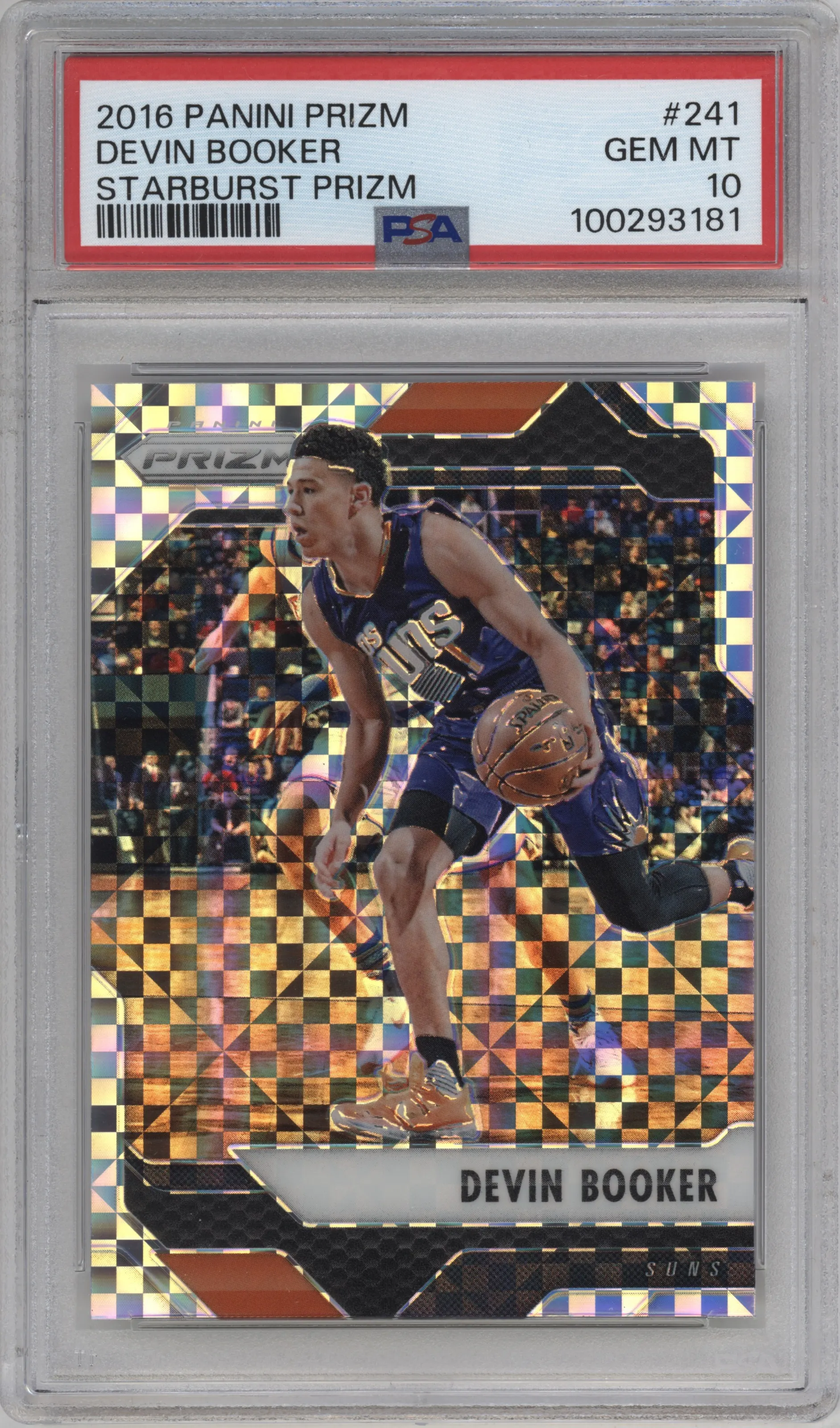 2016 Panini Prizm Devin Booker Starburst #241 PSA 10
