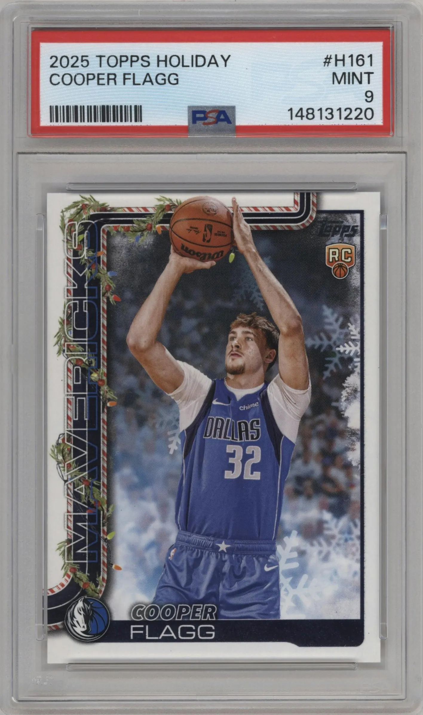 2025 Topps Holiday Cooper Flagg PSA 9