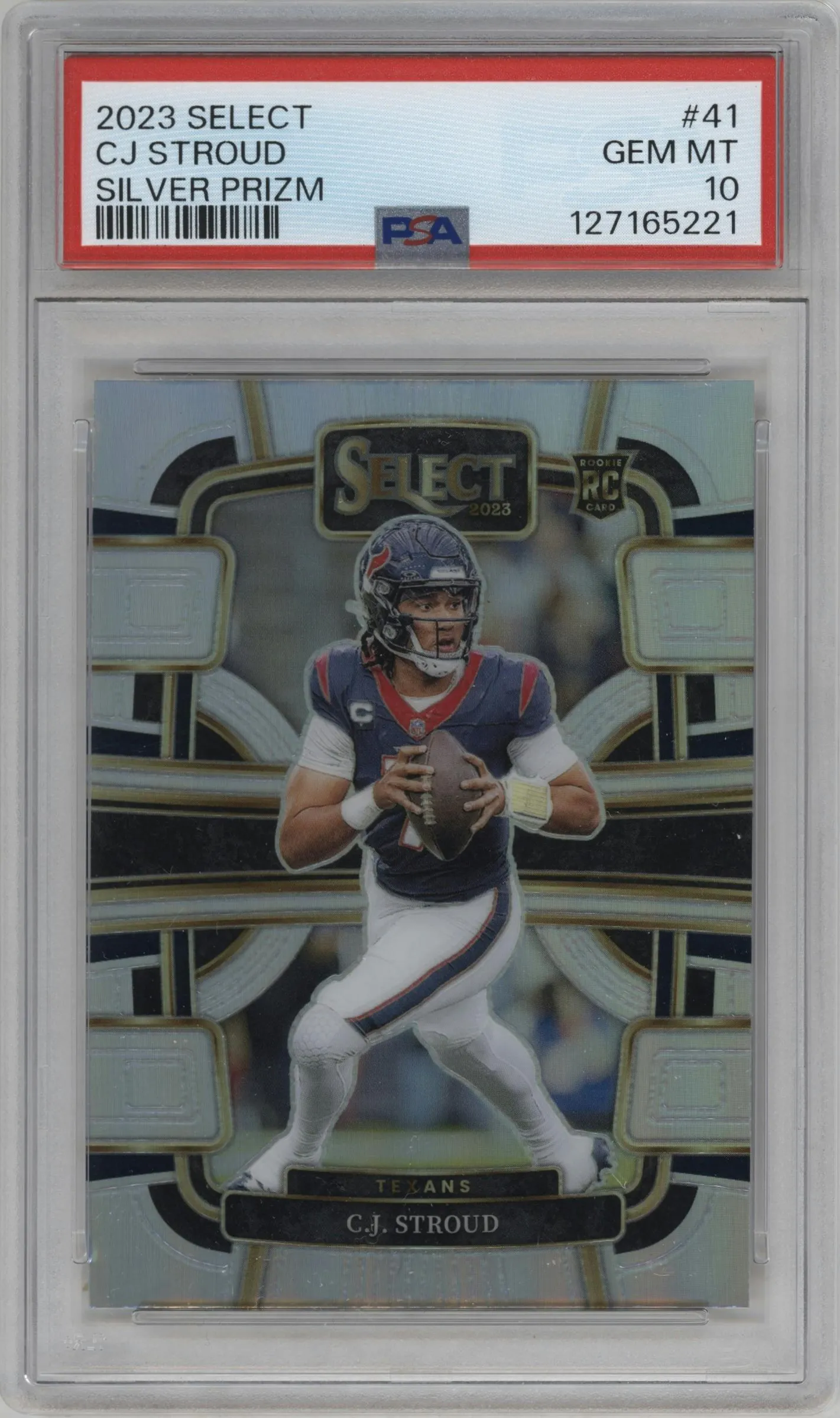 2023 Panini Select C.J. Stroud Silver Prizm #41 PSA 10