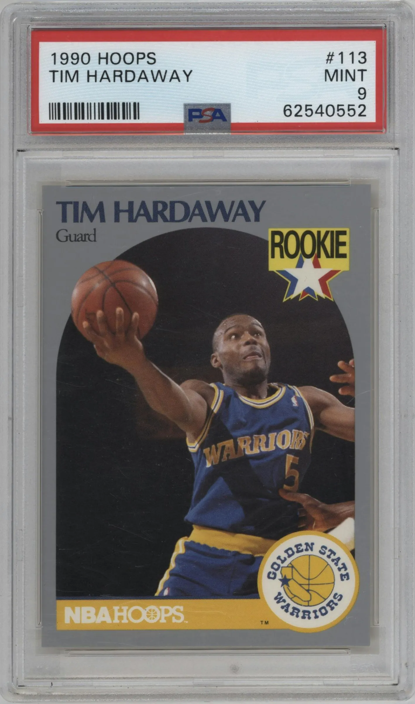 1990 NBA Hoops Tim Hardaway #113 PSA 9