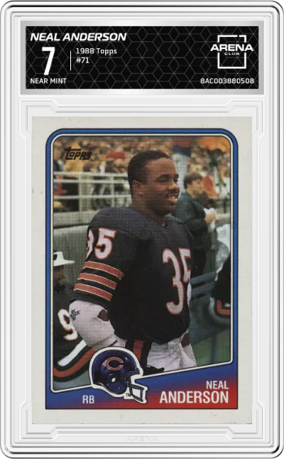 1988 Topps Neal Anderson #71 ARENA CLUB 7