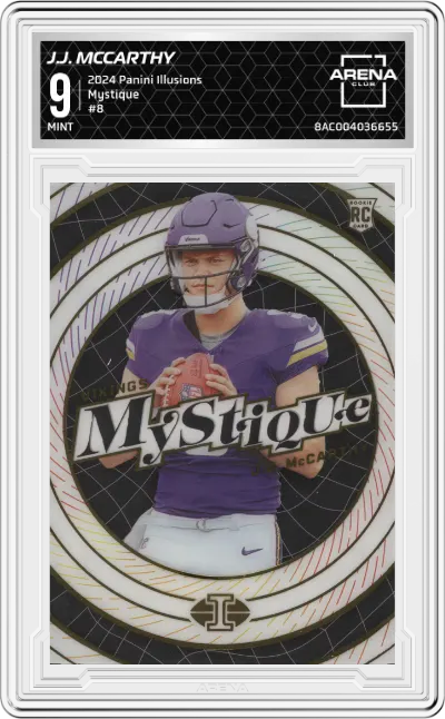 2024 Panini Illusions Mystique J.J. McCarthy ARENA CLUB 9