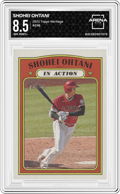 2021 Topps Heritage Shohei Ohtani #246 ARENA CLUB 8.5