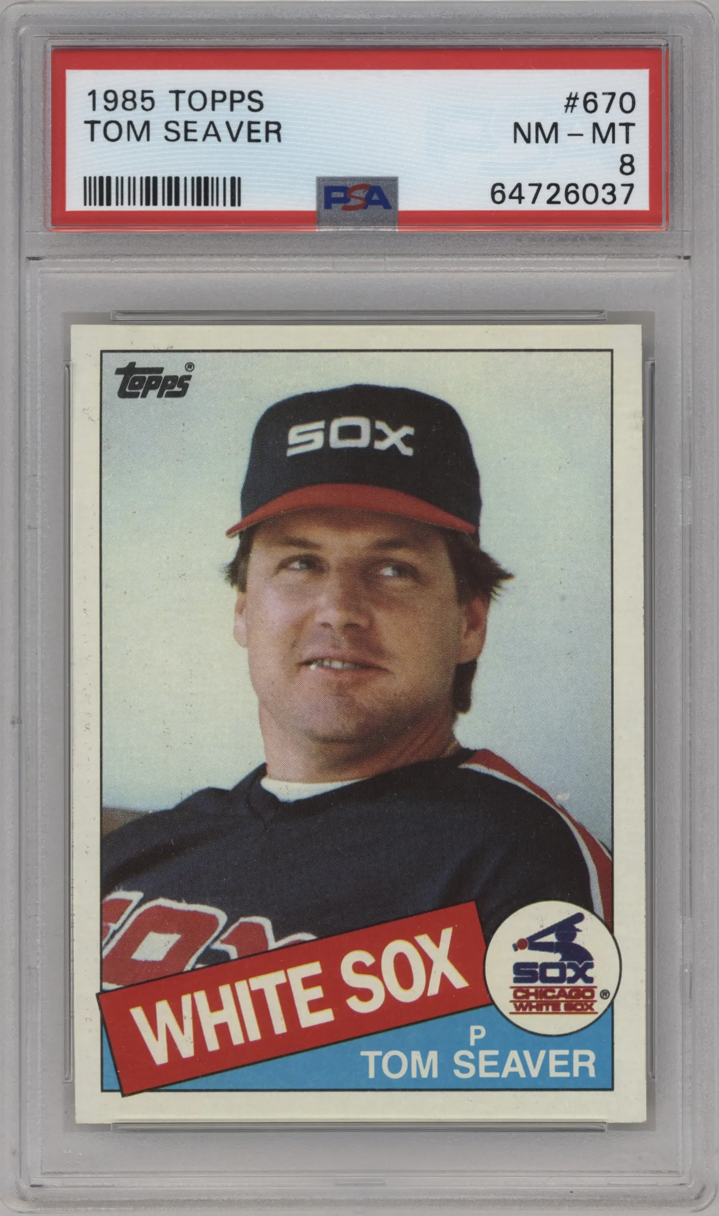 1985 Topps Tom Seaver #670 PSA 8