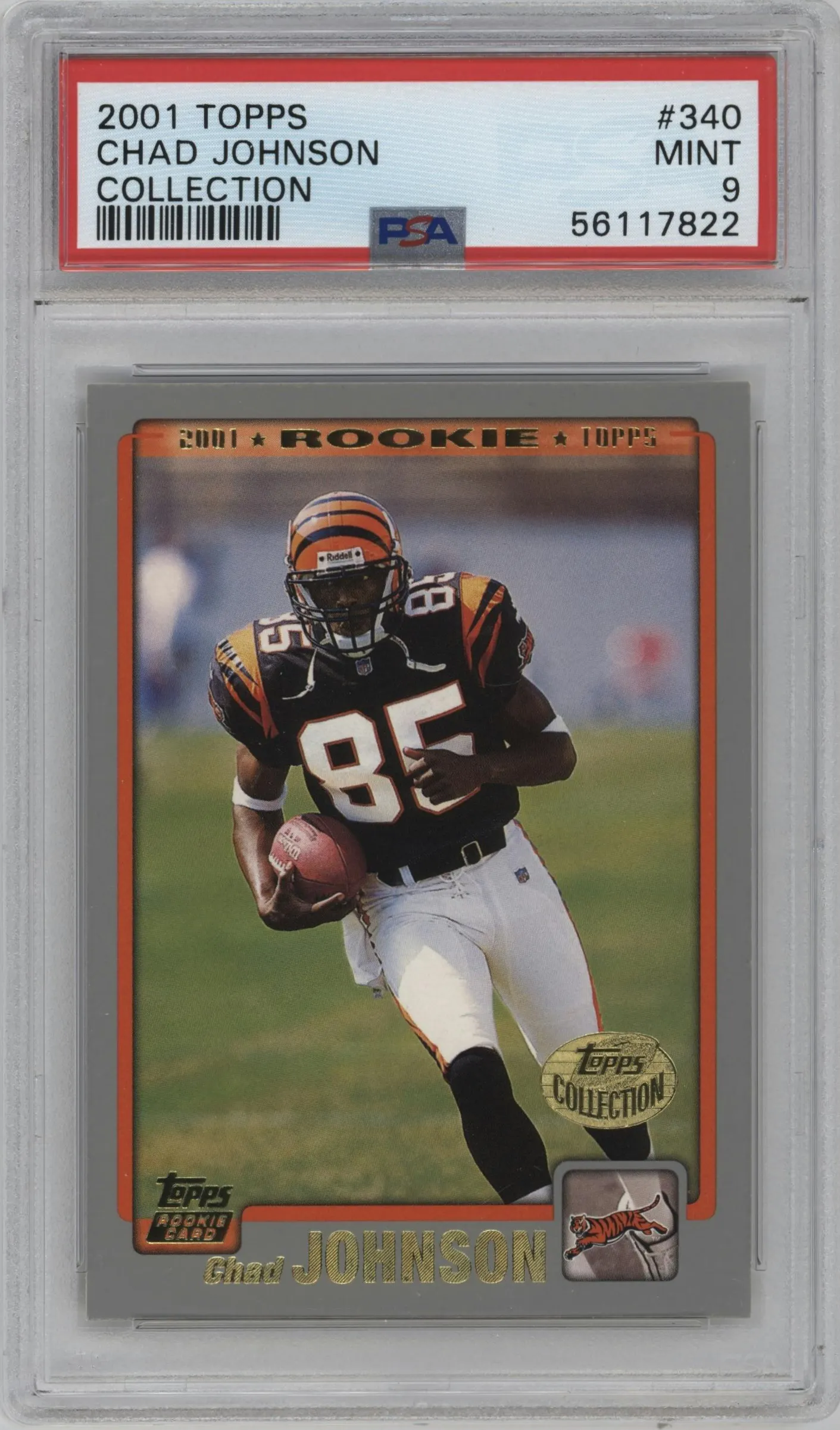 2001 Topps Chad Johnson Collection #340 PSA 9