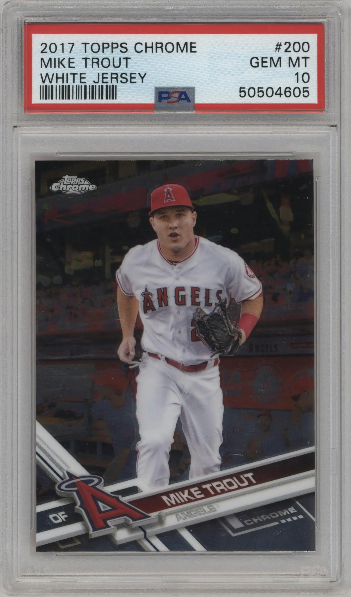 2017 Topps Chrome Mike Trout #200 PSA 10