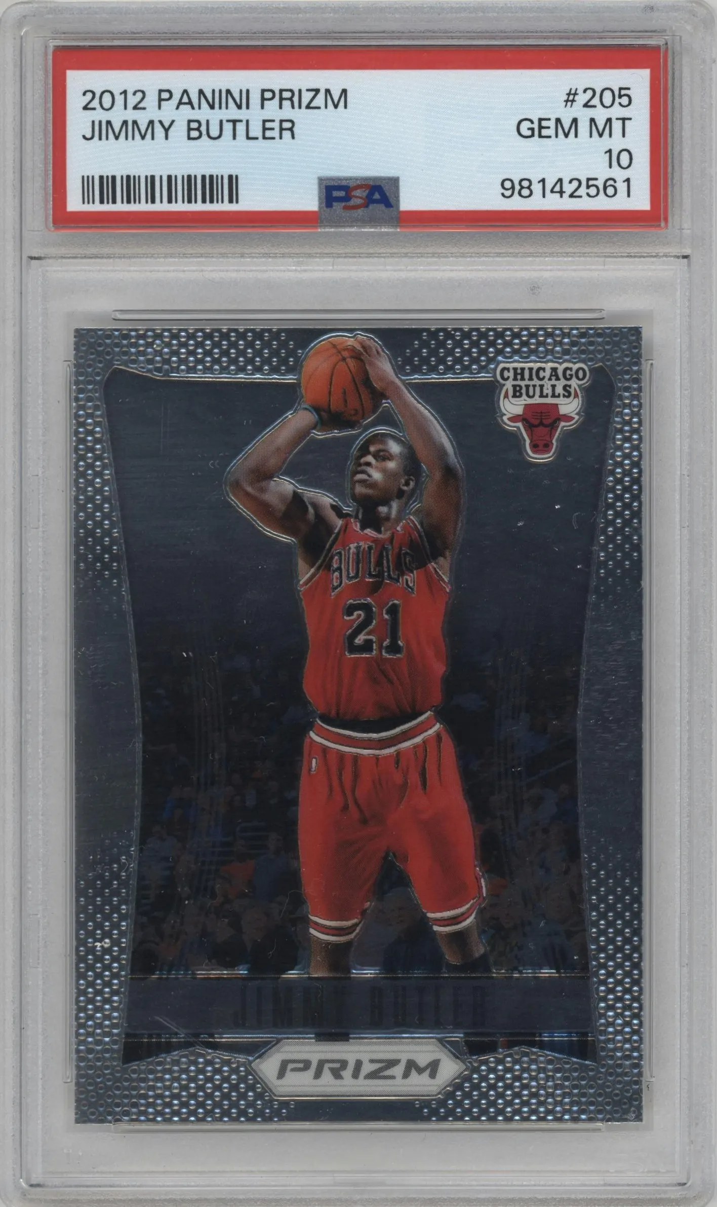 2012 Panini Prizm Jimmy Butler #205 PSA 10