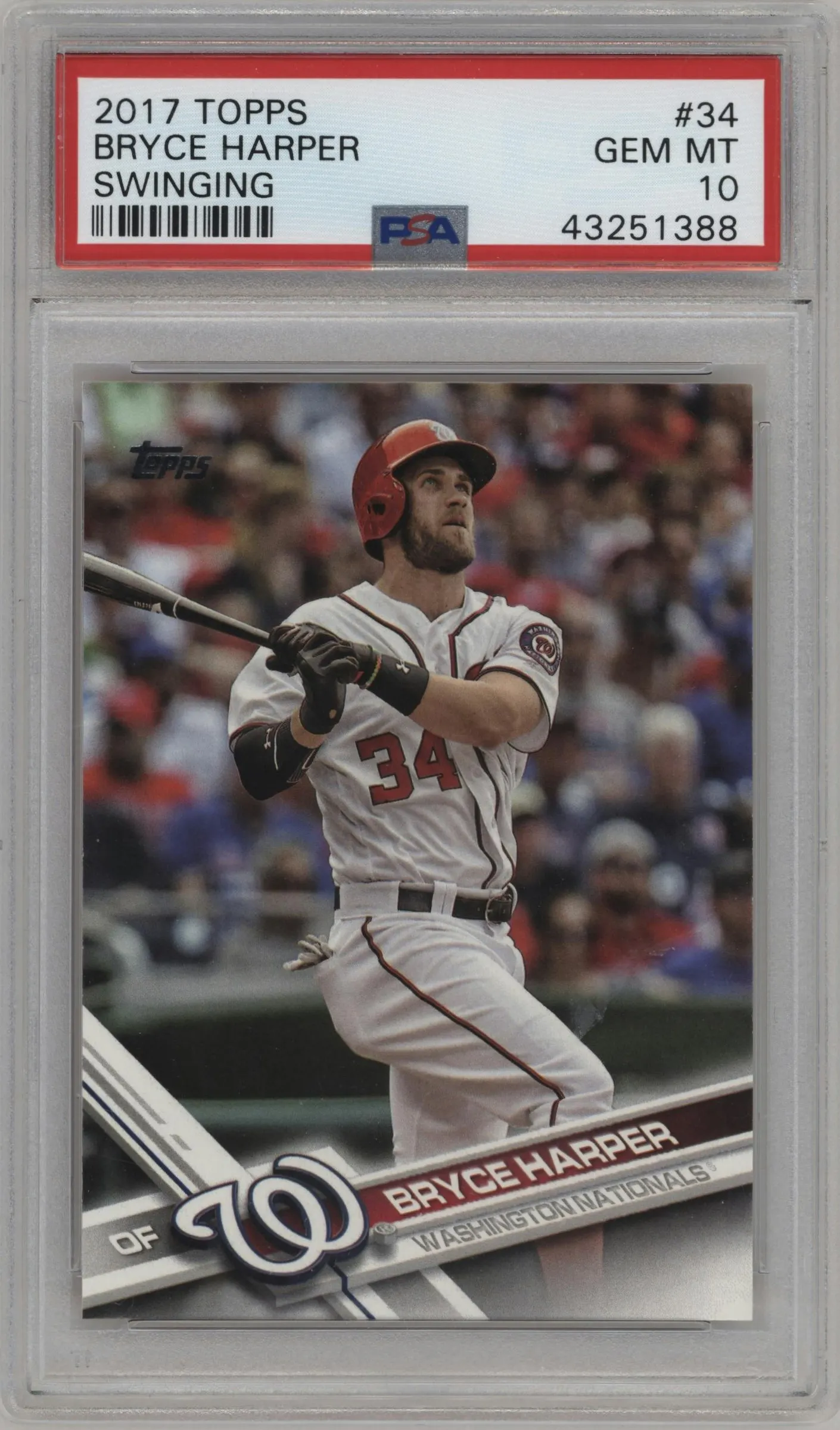 2017 Topps Series 1 Bryce Harper PSA 10
