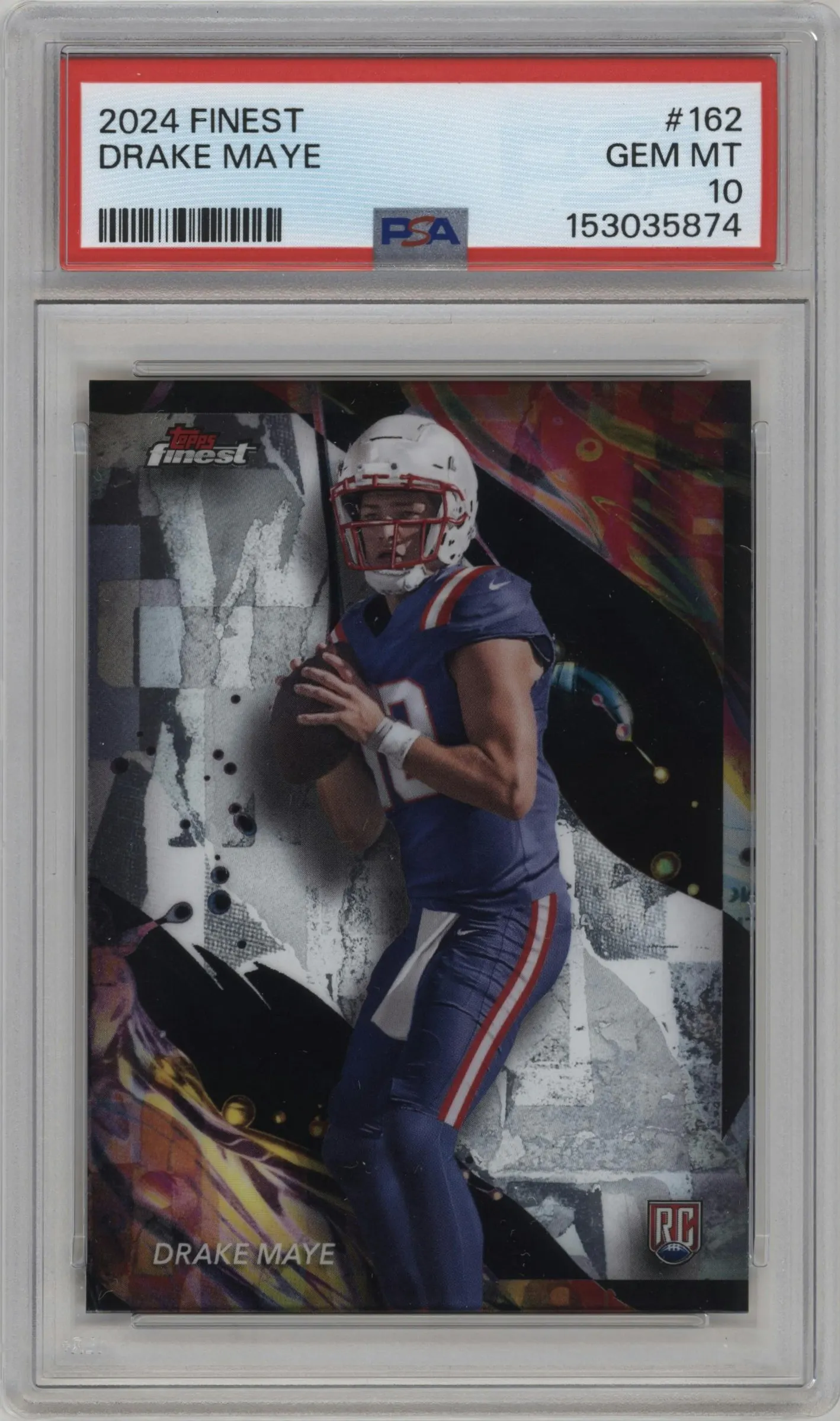 2024 Finest Drake Maye #162 PSA 10