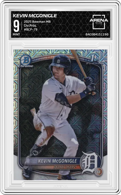 2025 Bowman Mega Box Chr.Pros. Kevin McGonigle #BCP-79 ARENA CLUB 9
