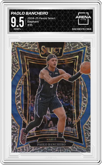 2024 Panini Select Paolo Banchero Elephant Prizm #35 ARENA CLUB 9.5
