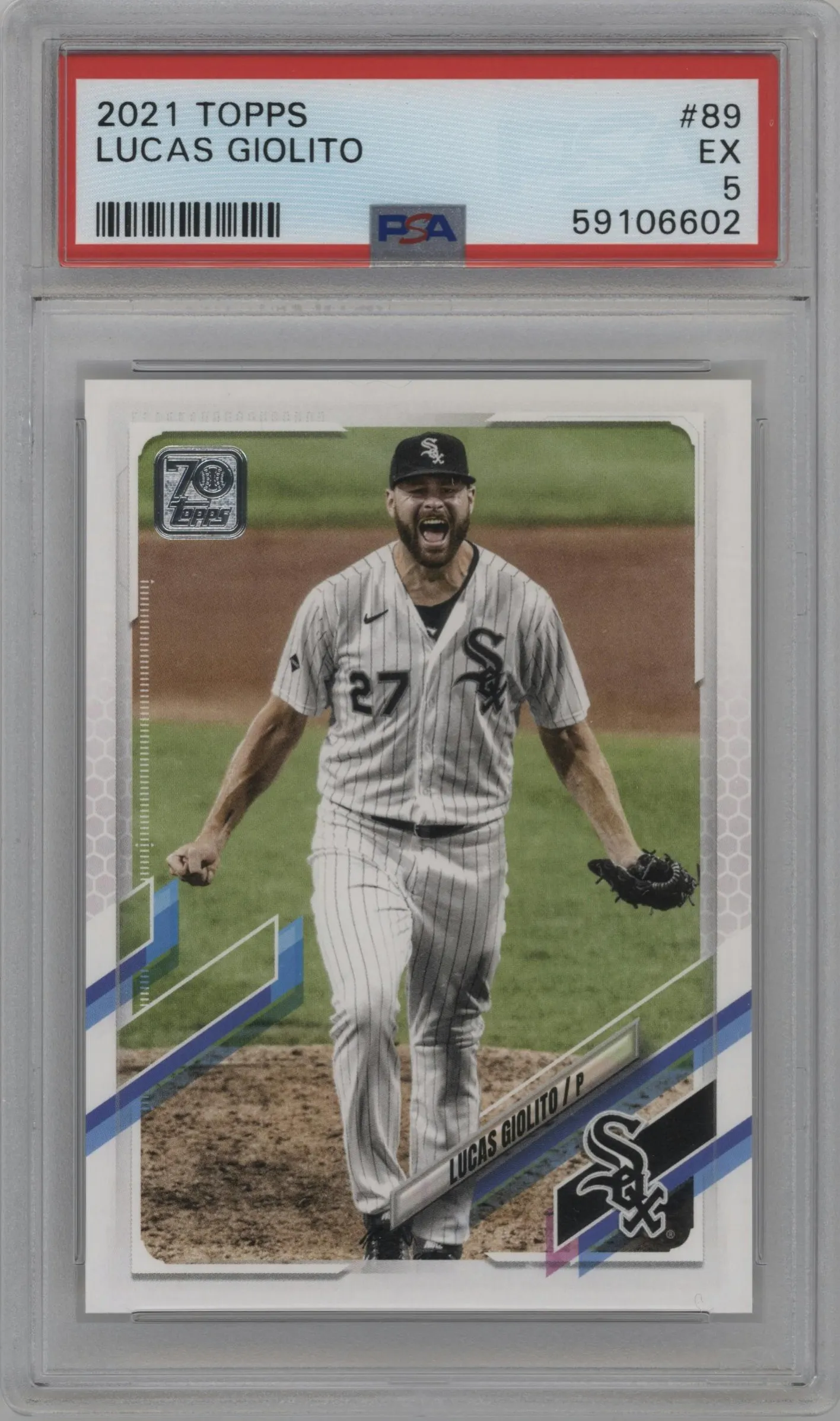 2021 Topps Series 1 Lucas Giolito PSA 5