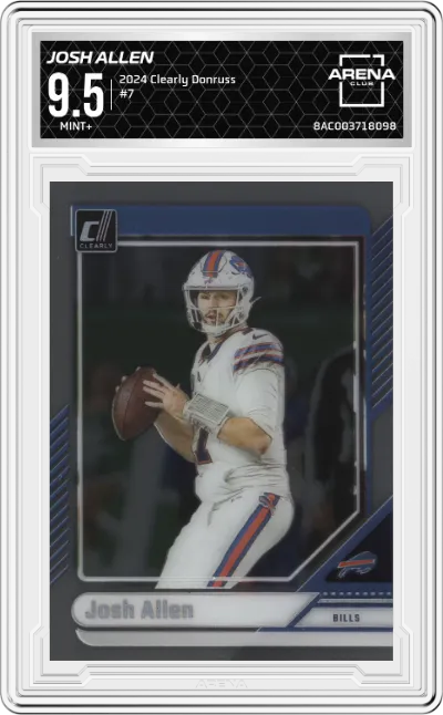 2024 Panini Clearly Donruss Josh Allen ARENA CLUB 9.5