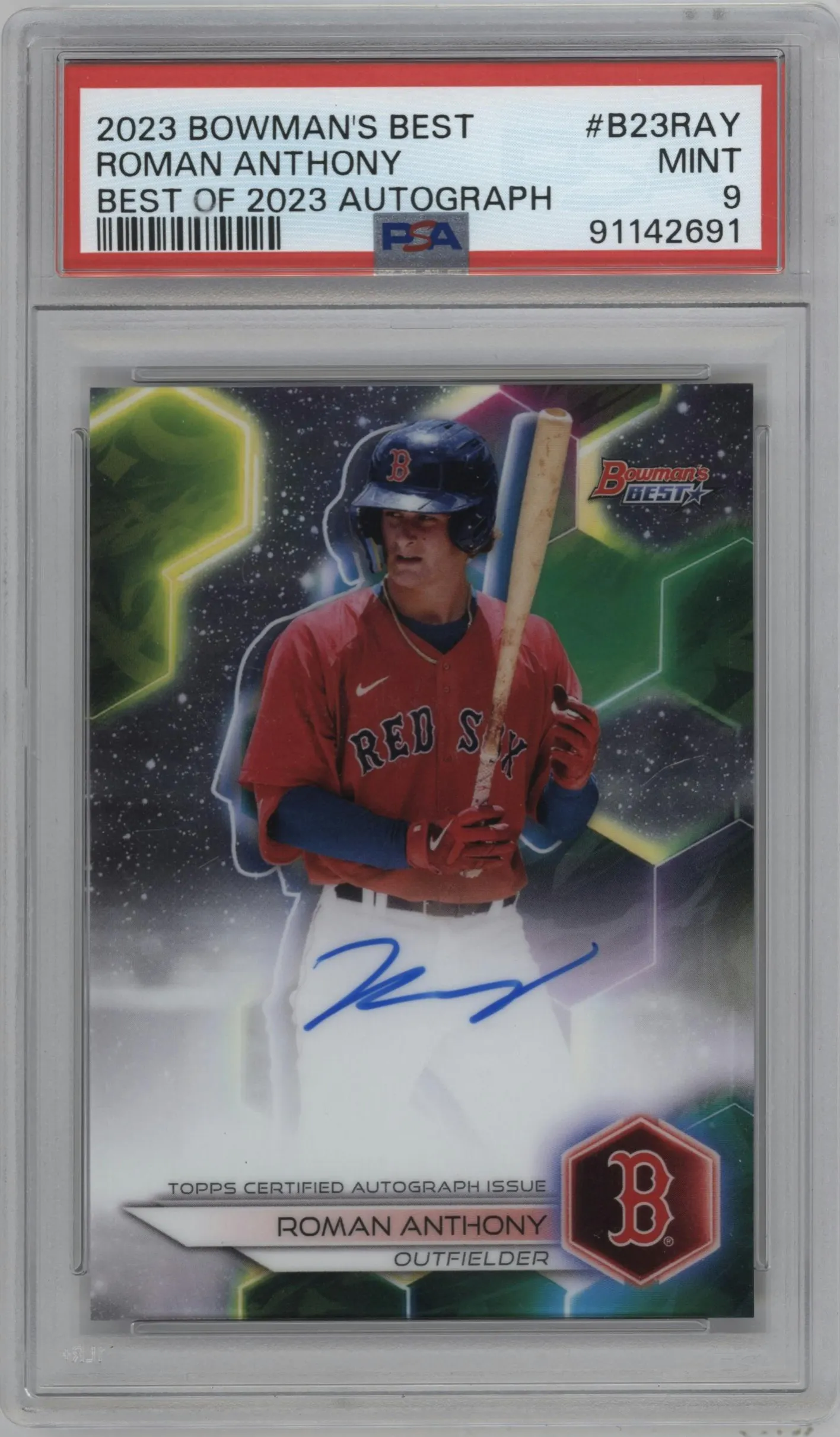 2023 Bowman's Best Best of 2023 Auto Roman Anthony #B23-RAY PSA 9
