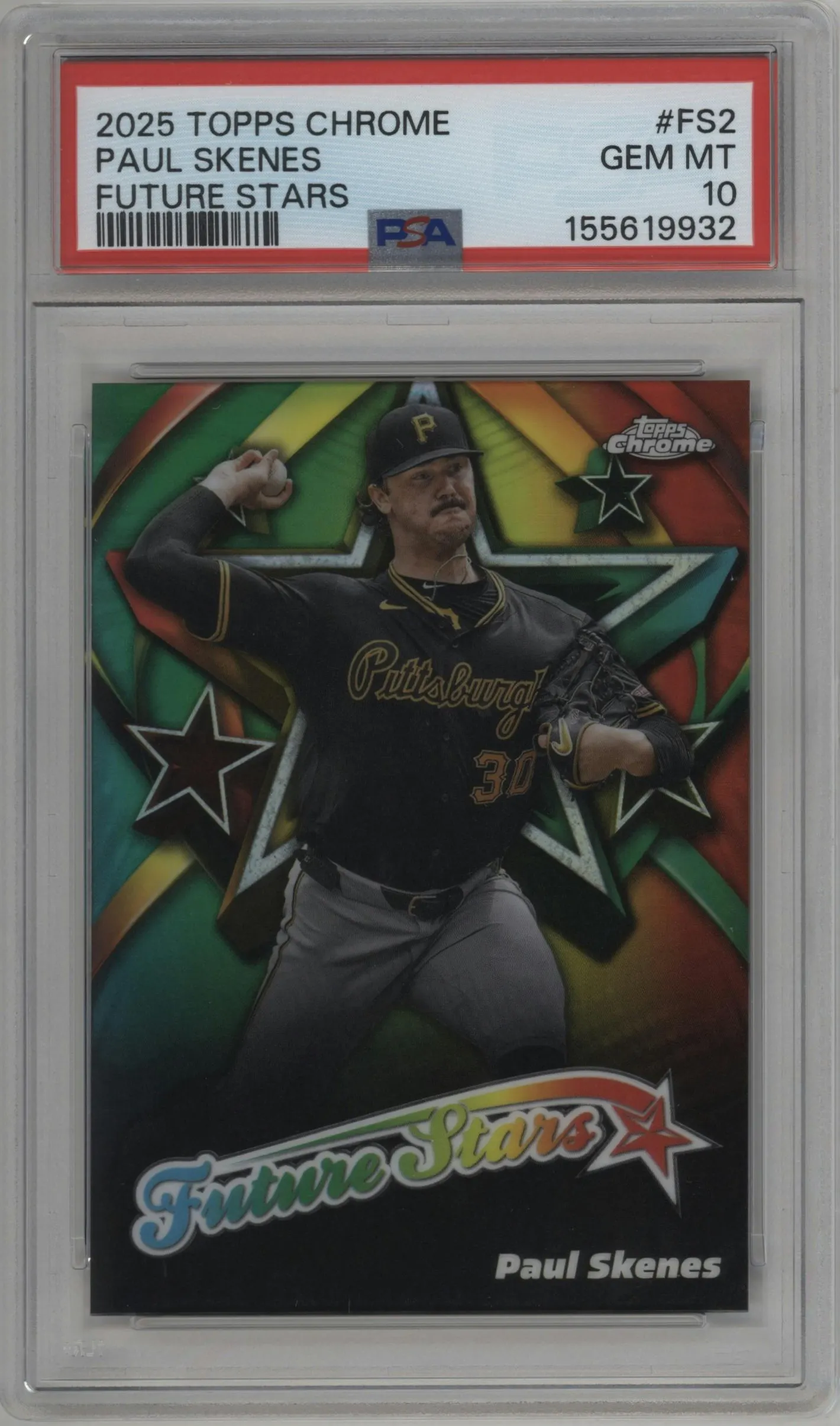 2025 Topps Chrome Future Stars Paul Skenes #FS-2 PSA 10