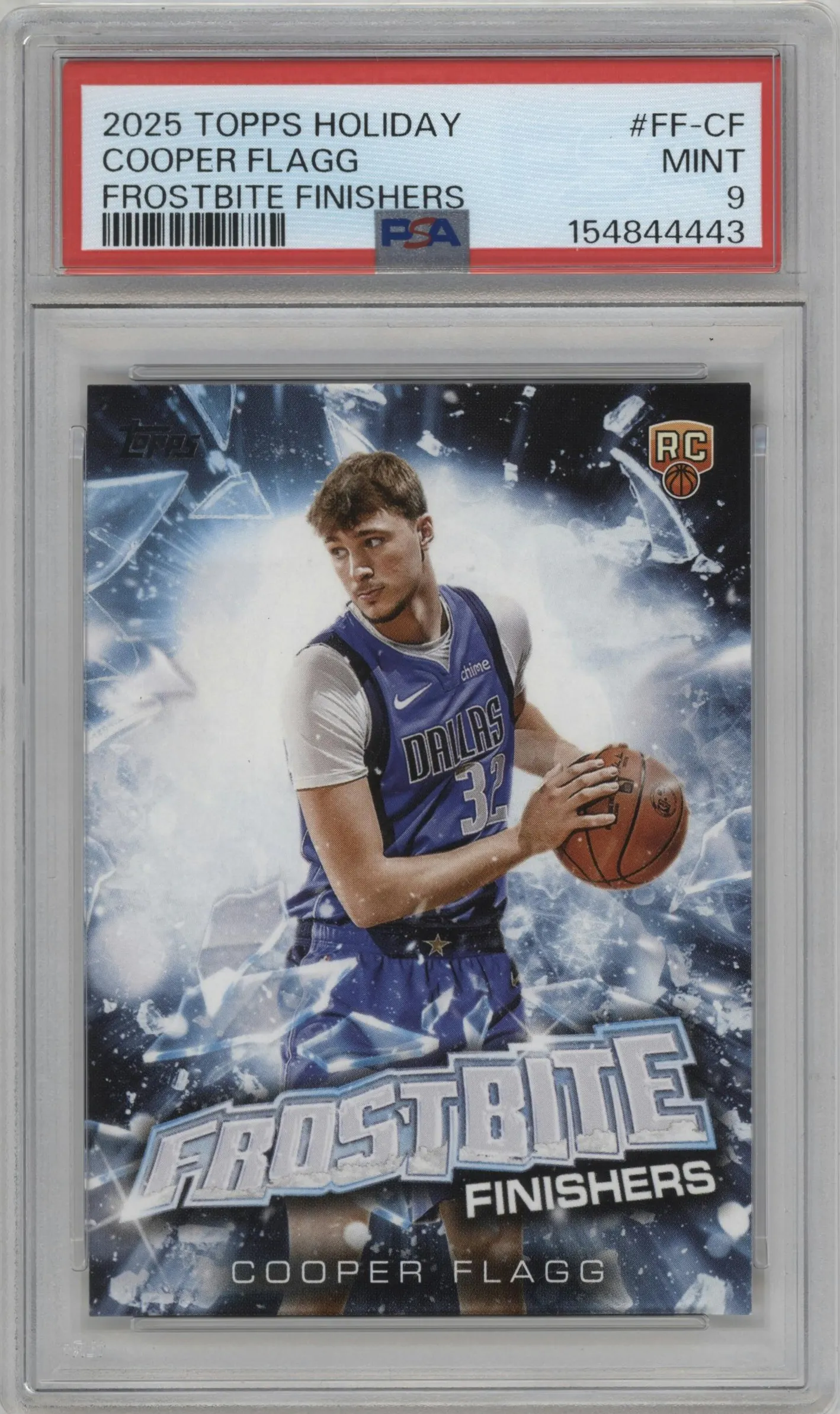 2025 Topps Holiday Frostbite Finishers Cooper Flagg #FF-CF PSA 9