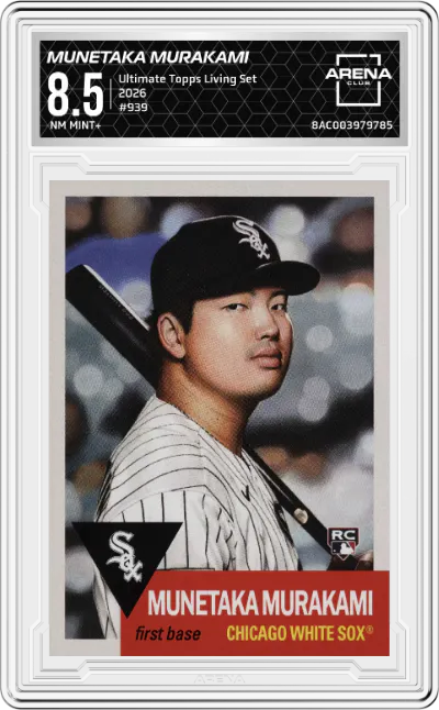 2018 Ultimate Topps Living Set 2026 Munetaka Murakami #939 ARENA CLUB 8.5