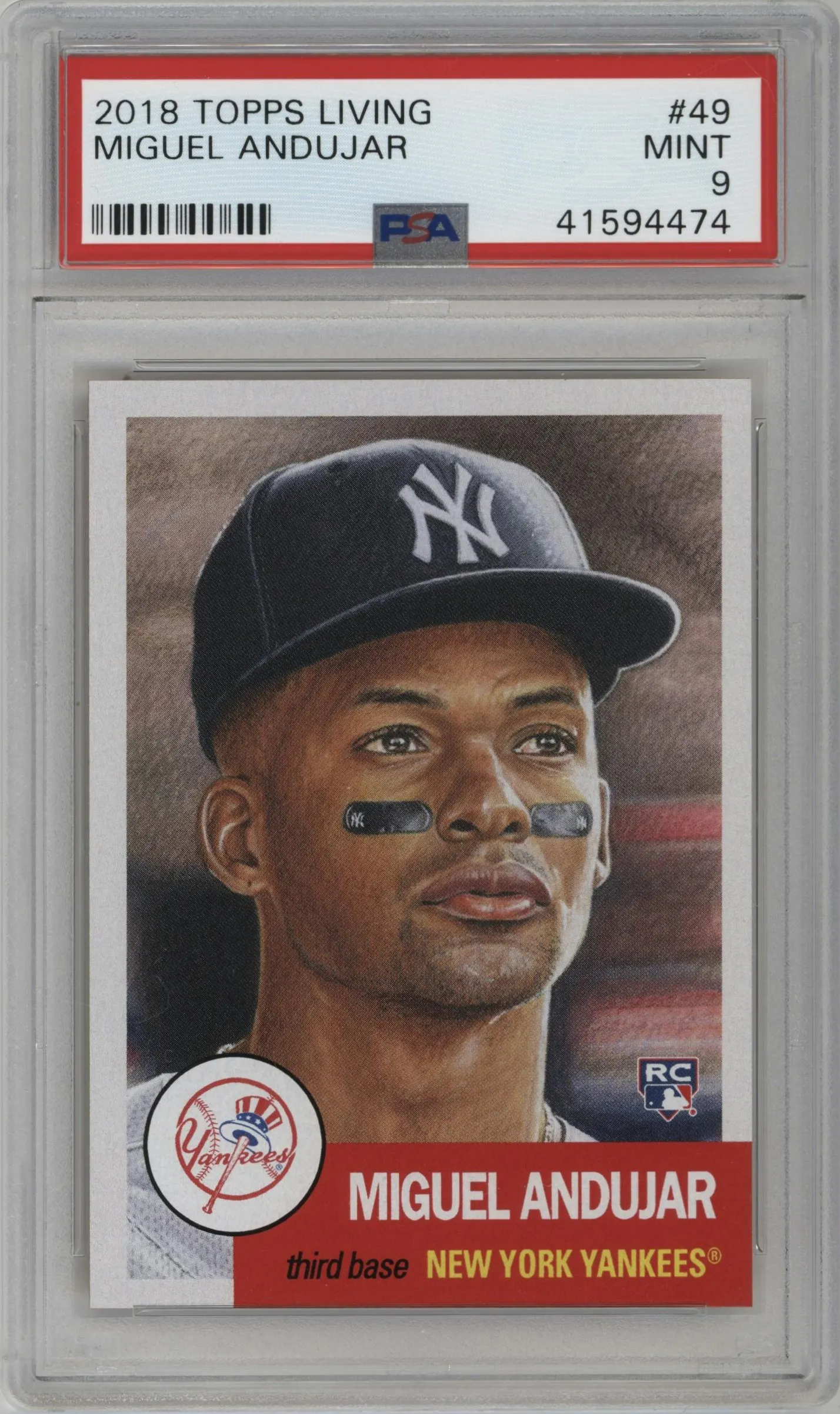 2018 Ultimate Topps Living Set 2018 Miguel Andujar #49 PSA 9