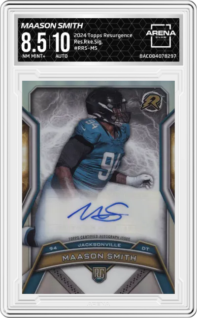2024 Topps Resurgence Res.Rke.Sig. Maason Smith #RRS-MS ARENA CLUB 8.5