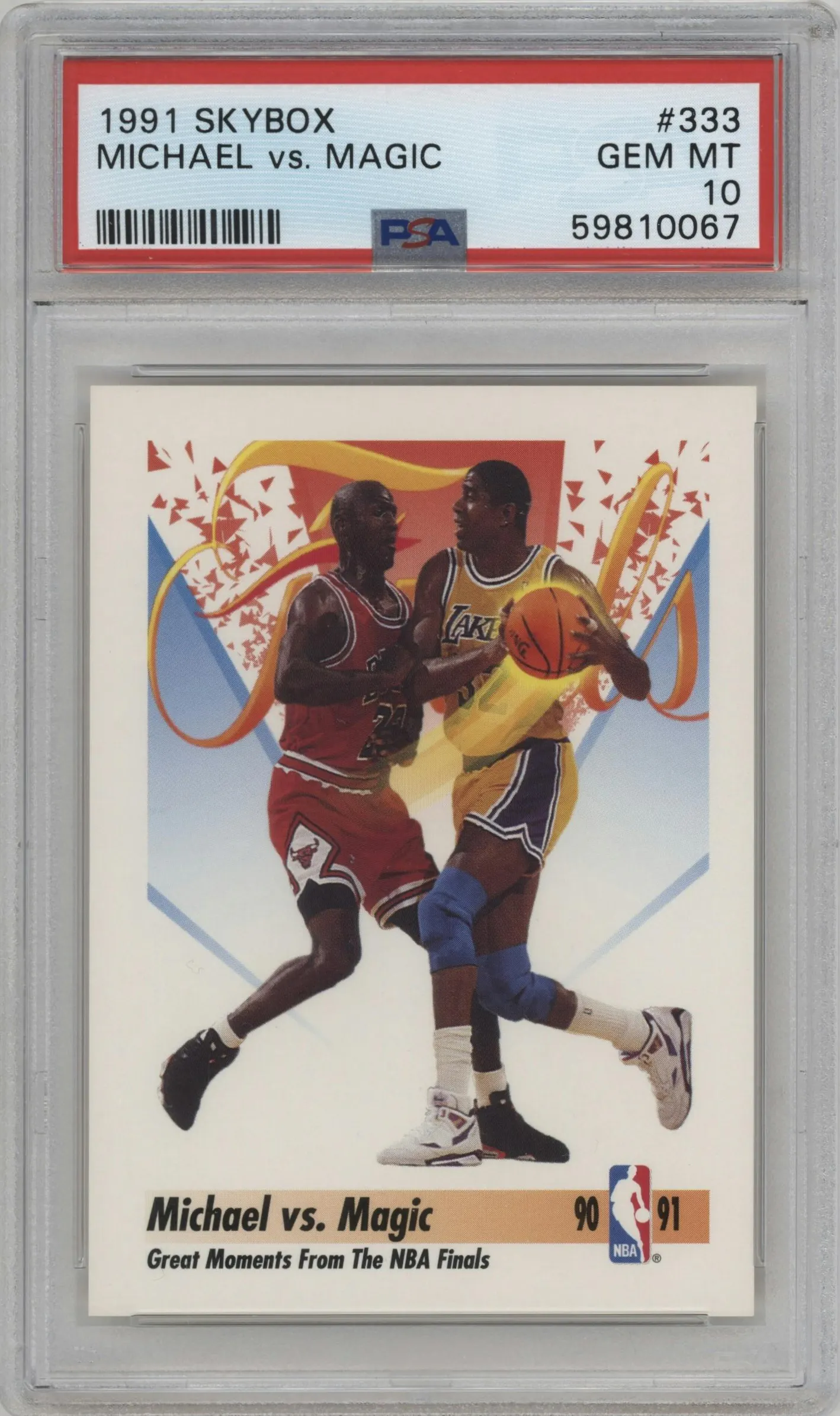 1991 Skybox Michael Jordan/Magic Johnson #333 PSA 10
