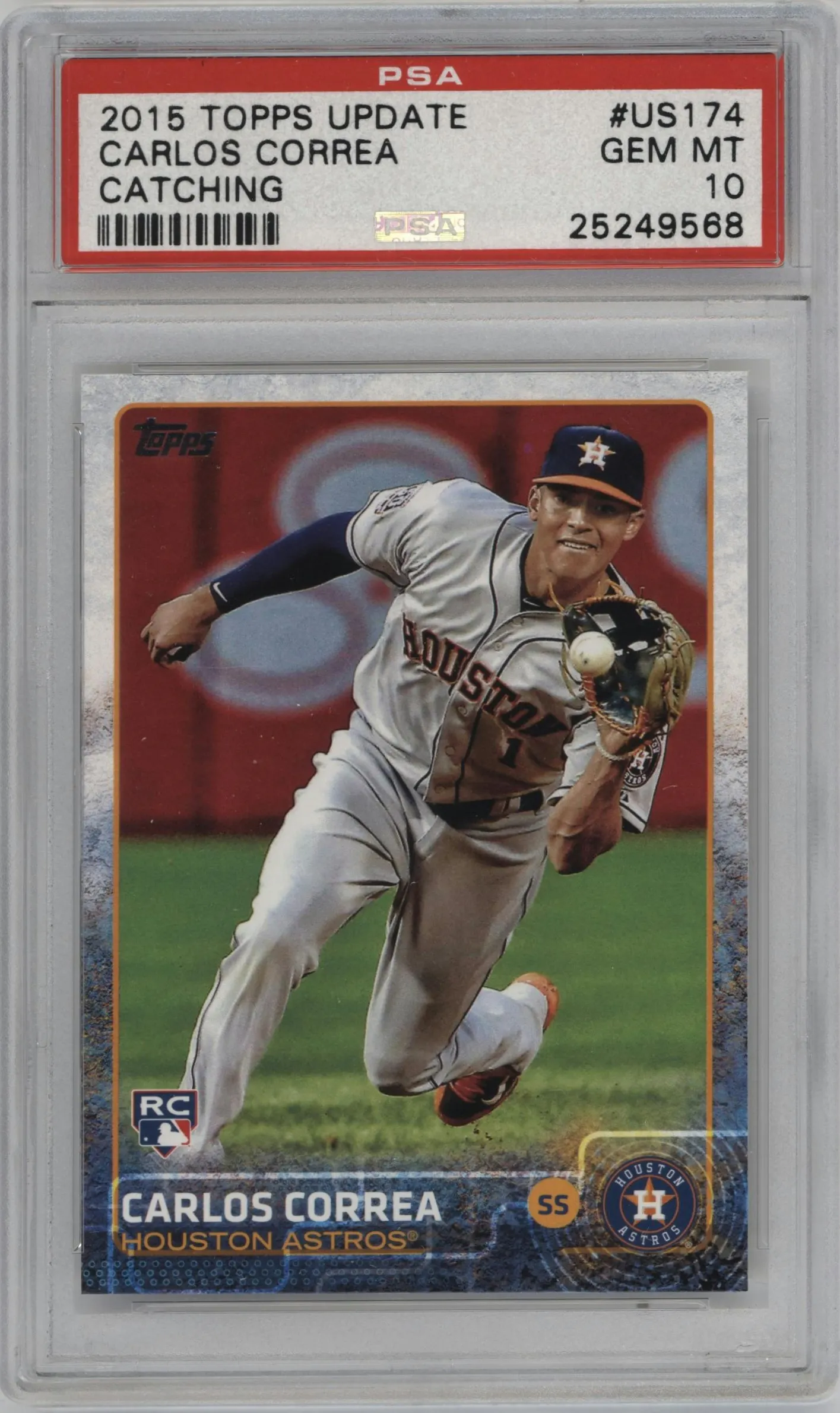 2015 Topps Update Series Carlos Correa #US174 PSA 10