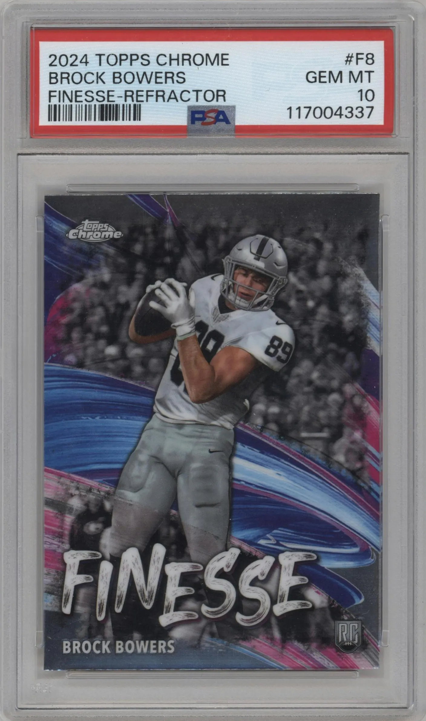 2024 Topps Chrome Finesse Brock Bowers #F-8 PSA 10